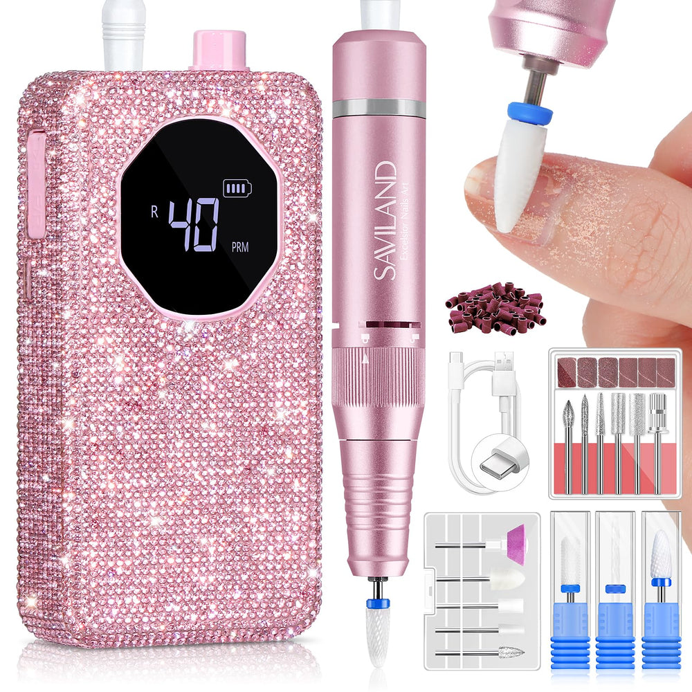 SAVILAND professional nail drill 40000rpm for fast gel removal in salons
