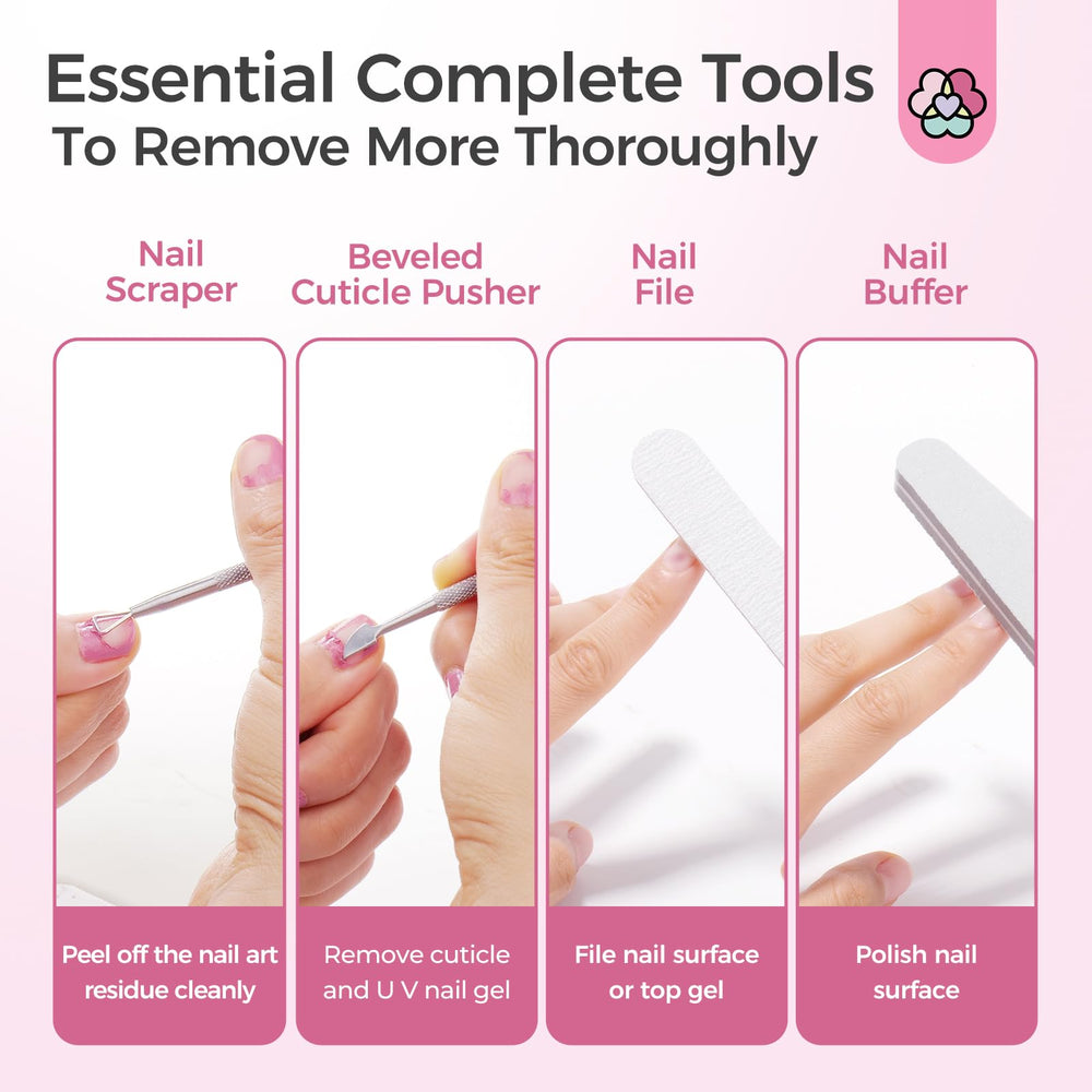 SAVILAND remover tools kit with scraper, file, and buffer included