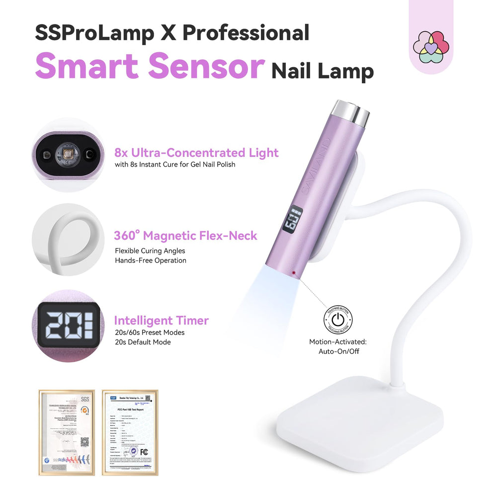 SAVILAND SSPro X UV light 360-degree stand enables uniform curing.
