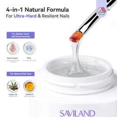 SAVILAND SSProX application brush close-up showing smooth self-leveling and shaping