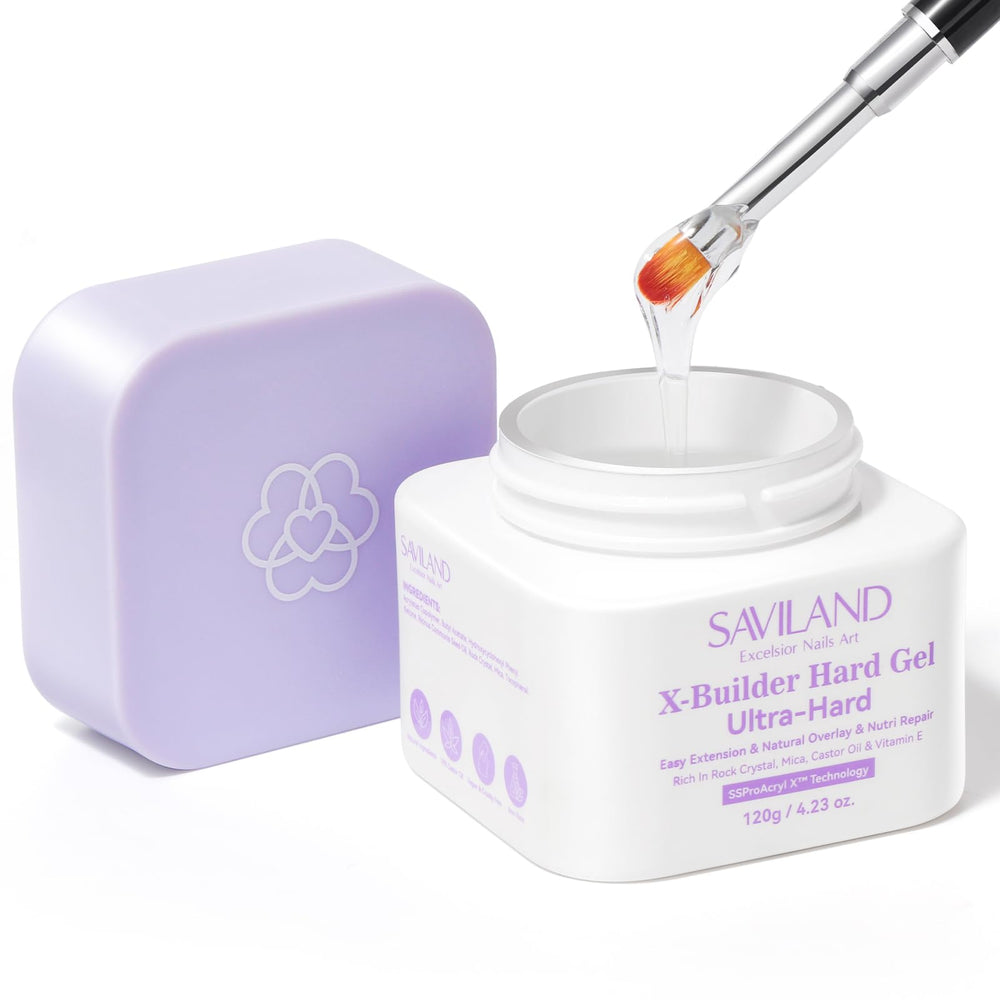SAVILAND SSProX clear builder gel 120g for precise nail extensions and durability