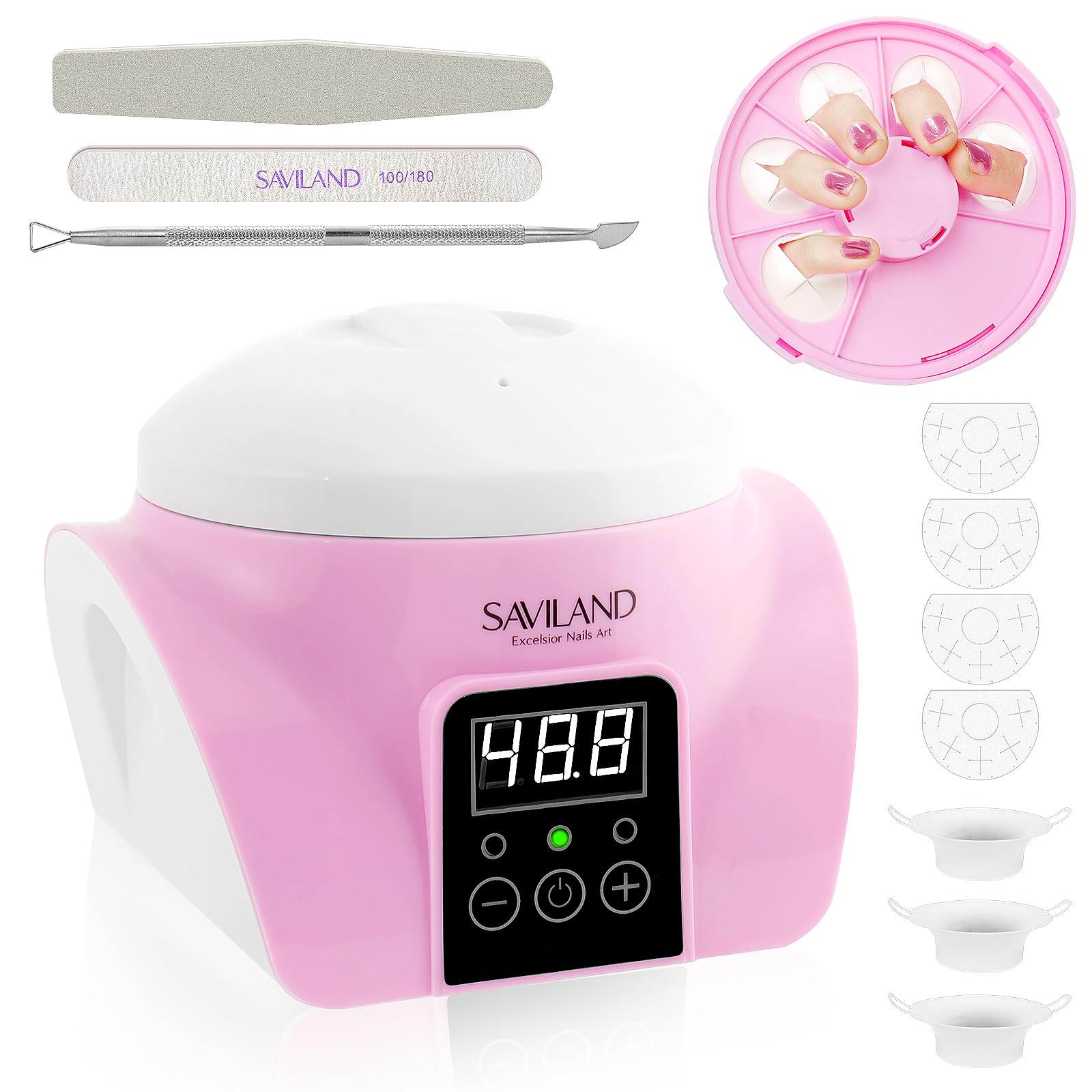 SAVILAND nail polish remover machine front view for home spa convenience
