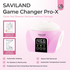 SAVILAND steam remover inside view highlights heat-assisted polish lifting