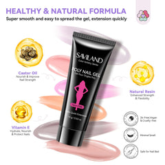 SAVILAND top gel bottle provides durable finish for long-lasting shine