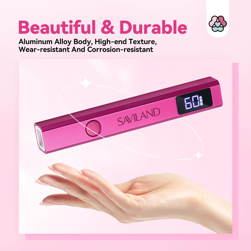 SAVILAND travel-friendly mini lamp is easy to carry and setup anywhere.