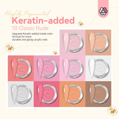 Saviland ultra-fine acrylic powder texture promises smooth, even color coverage.