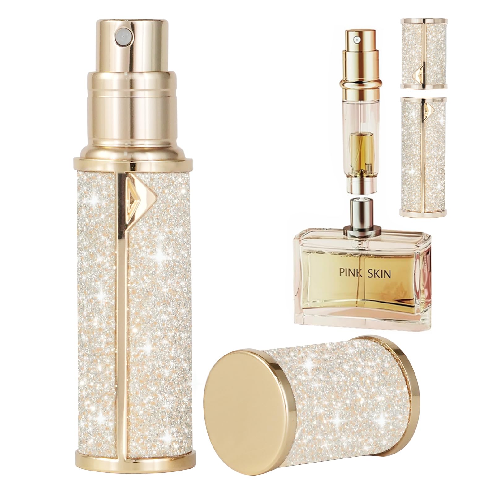SAWOHO travel perfume bottle bottom-fill design enables mess-free refills on the go