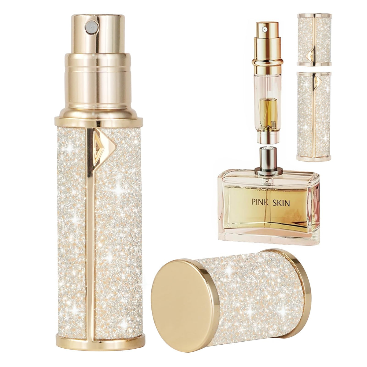 SAWOHO travel perfume bottle bottom-fill design enables mess-free refills on the go