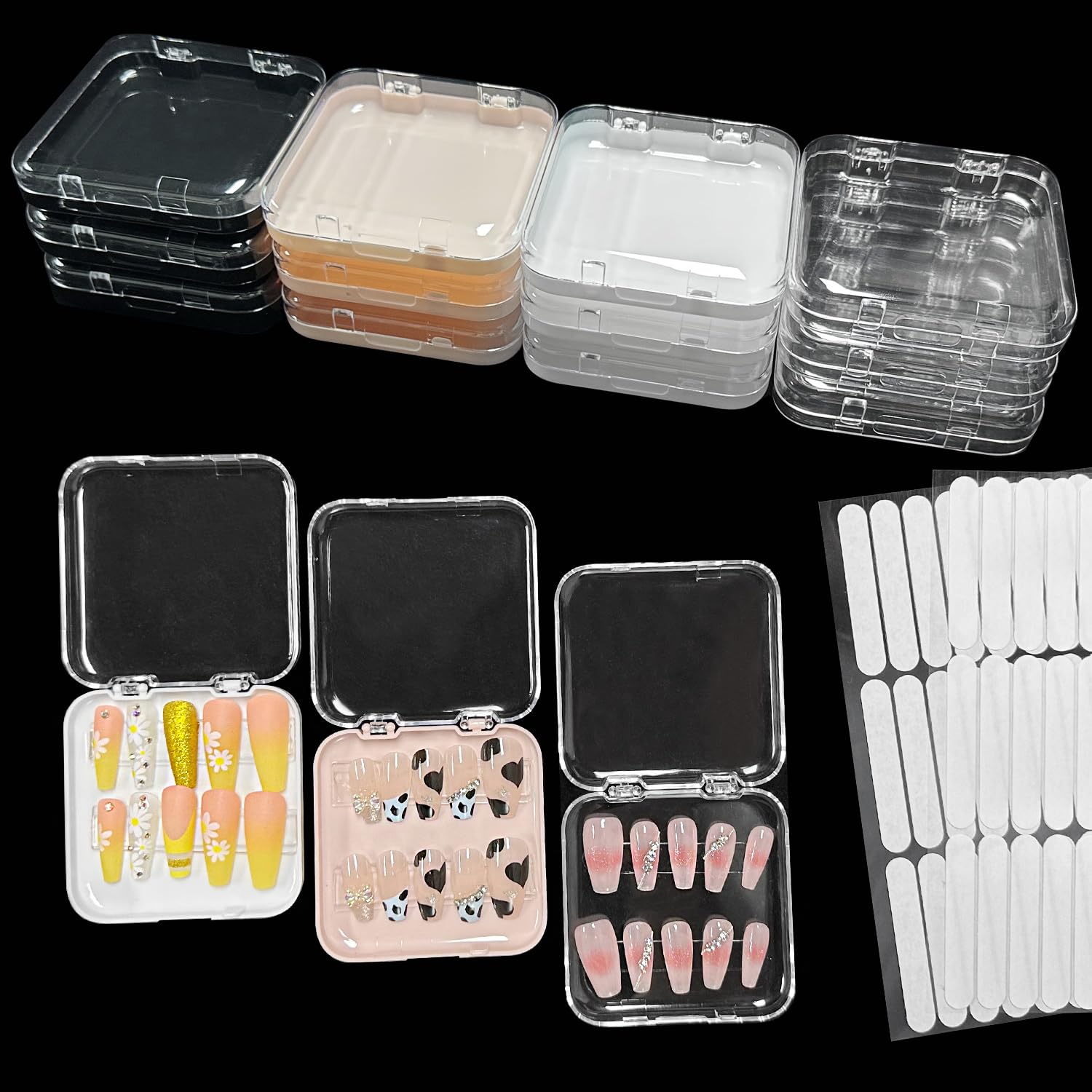 Sawvolker plastic nail container with smooth edges for durable, easy access
