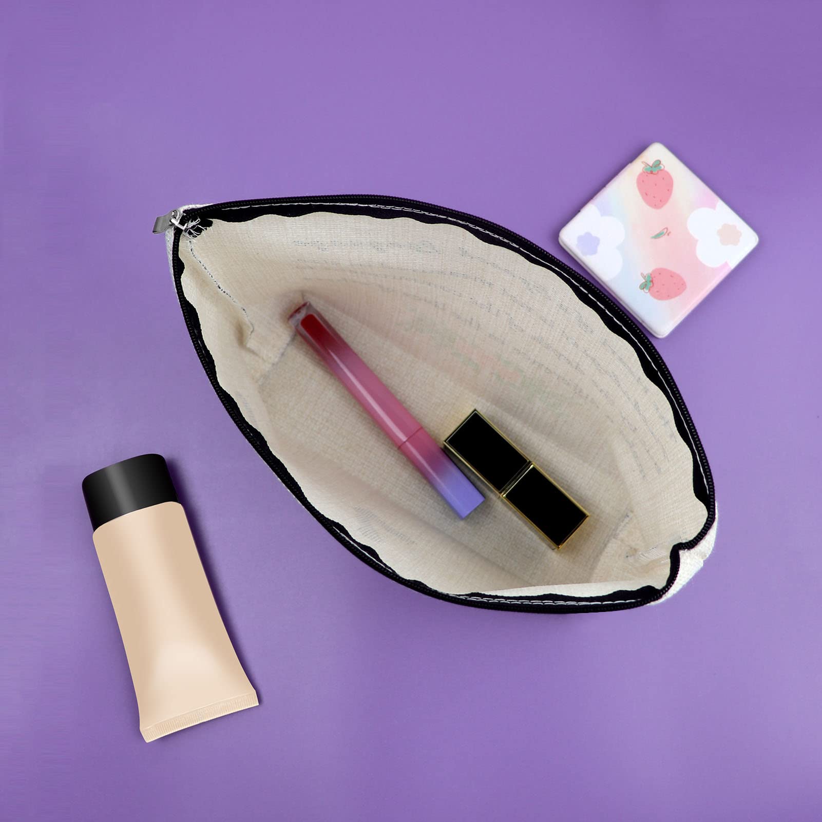 Sazuwu travel cosmetic pouch 10x6.7 inches is ideal for daily routines