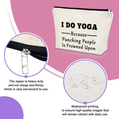 Sazuwu yoga lover gift women bag interior view highlights roomy organizing space