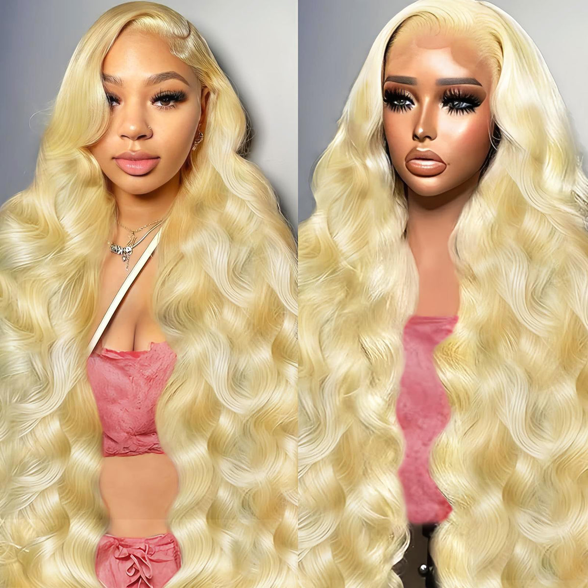 SBDSBD 613 13x6 lace-front wig body-wave blonde for natural movement and seamless part