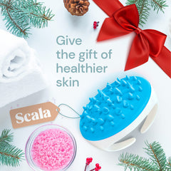 Scala silicone anti-cellulite massager dual-handle design aids easy grip and comfort.