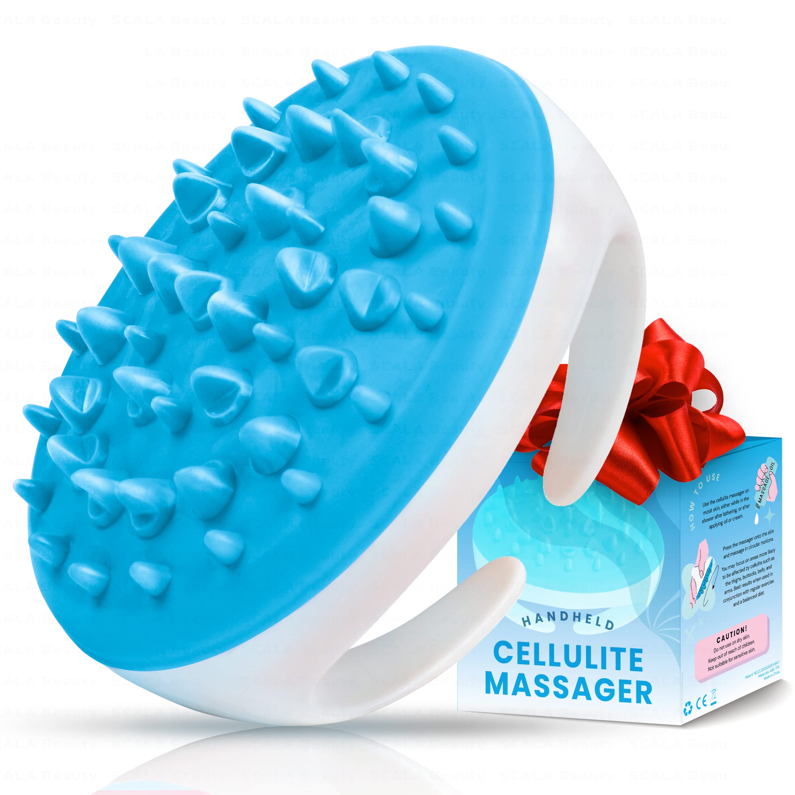 Scala silicone anti-cellulite massager front view for improved circulation and exfoliation.