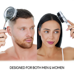 Scalp Direct back scalp access shows easy reach during brushing.