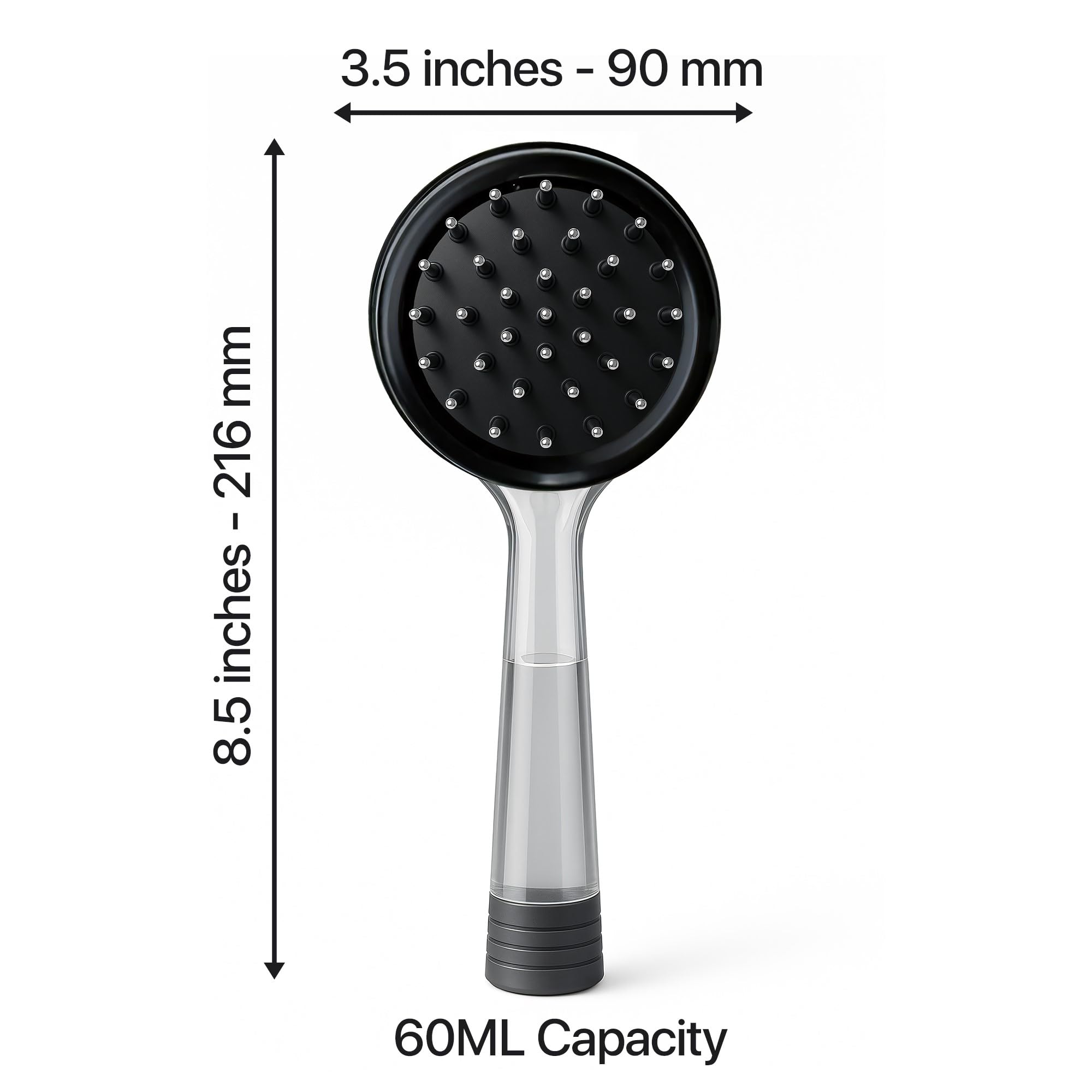 Scalp Direct bristles-up storage shows safe storage after use.