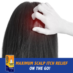 Scalpicin fragrance-free greaseless formula bottle keeps hair looking clean.