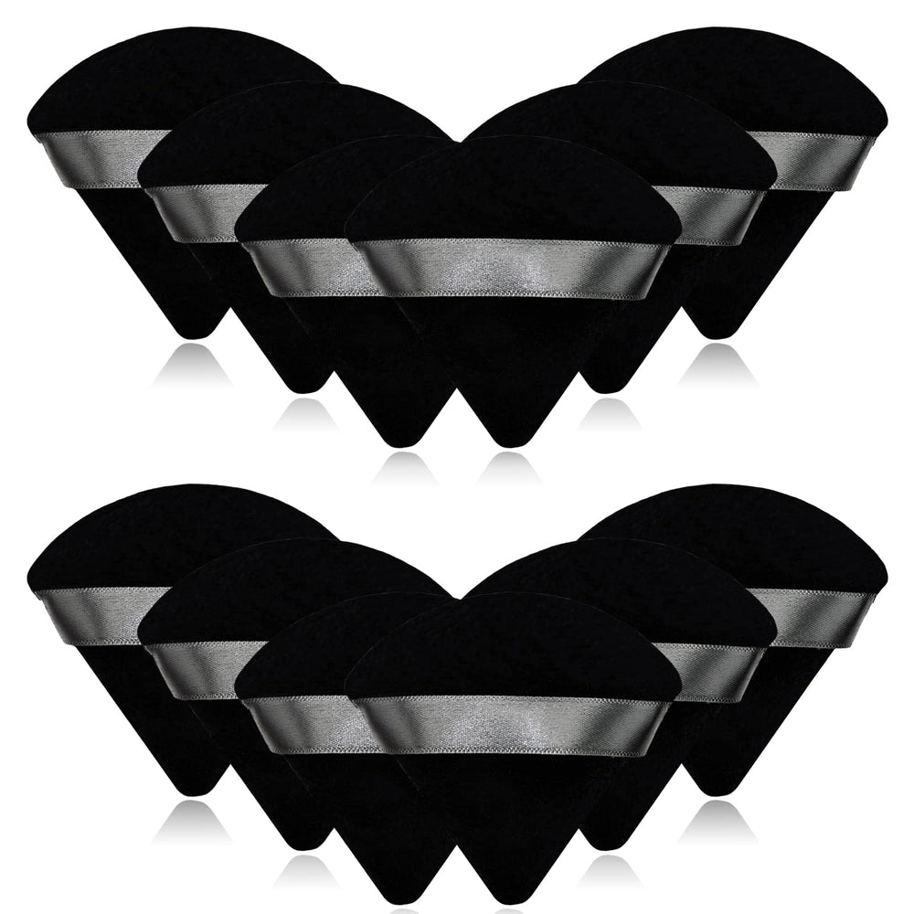 Scartink triangle powder puff with soft cotton for gentle powder pickup.