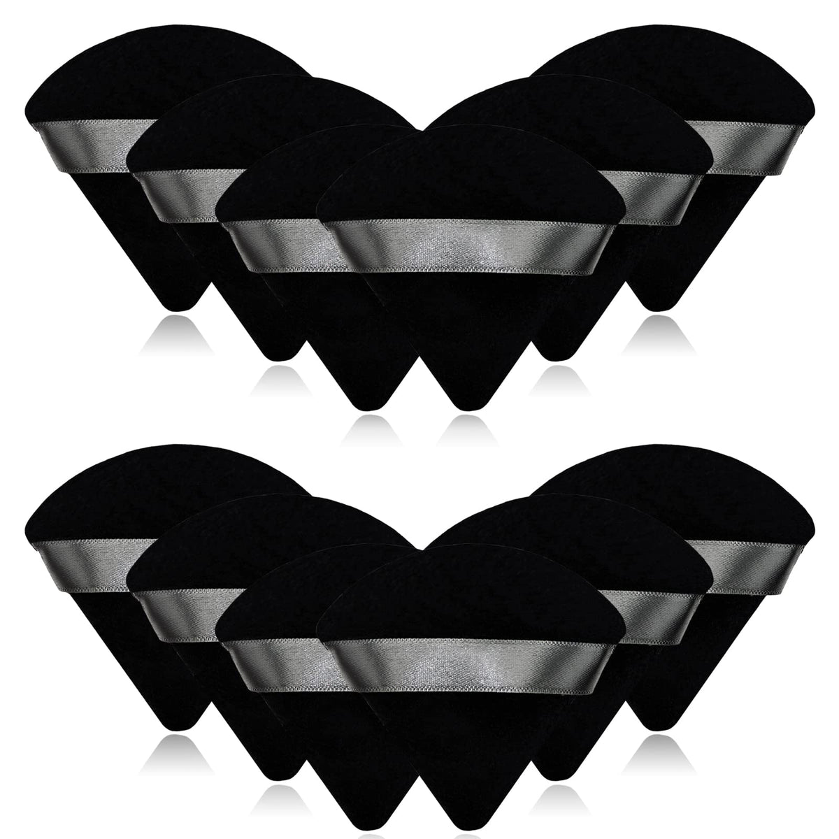 Scartink triangle powder puff with soft cotton for gentle powder pickup.