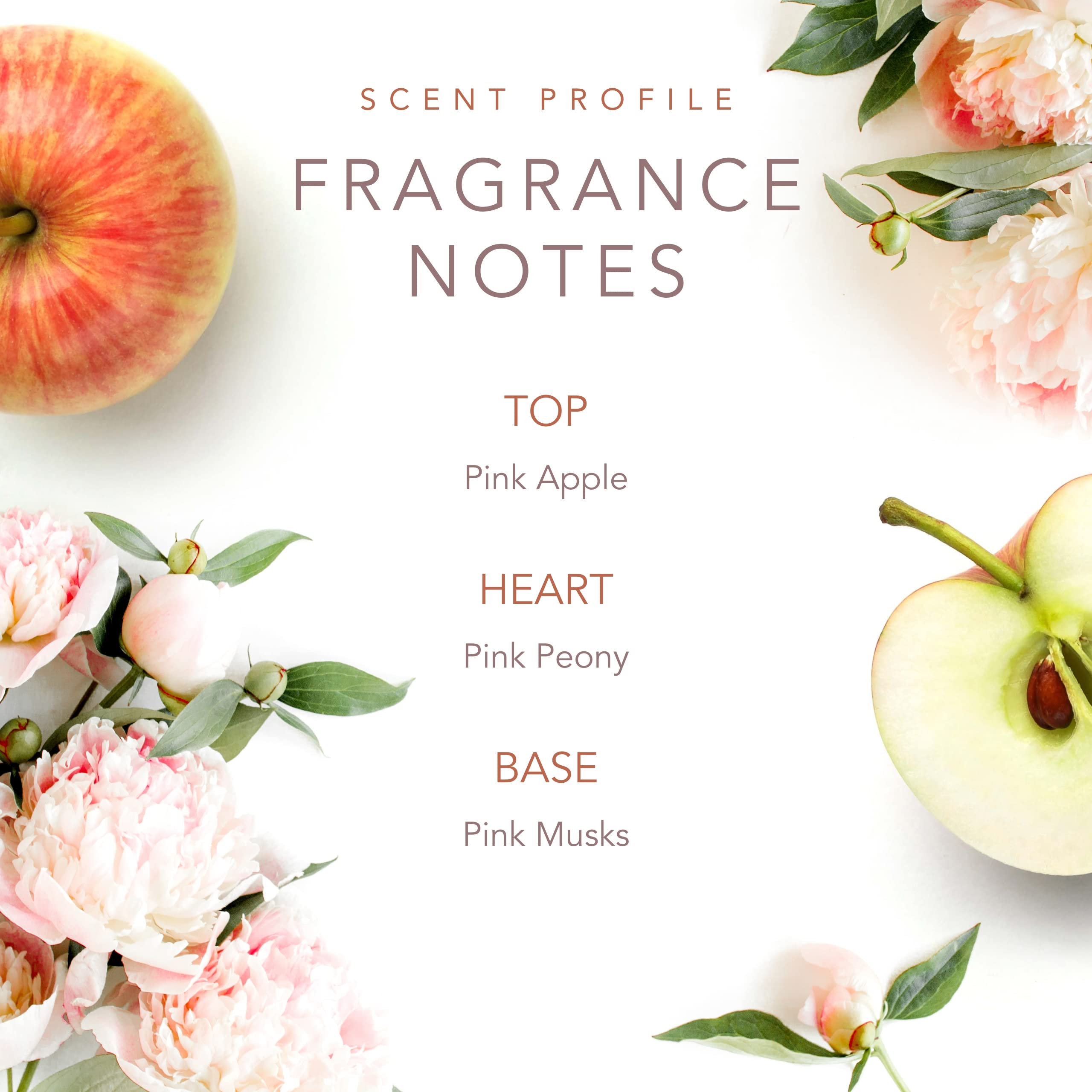 SCENT BEAUTY pink-apple-top-note highlights a vibrant scent profile for daytime wear.