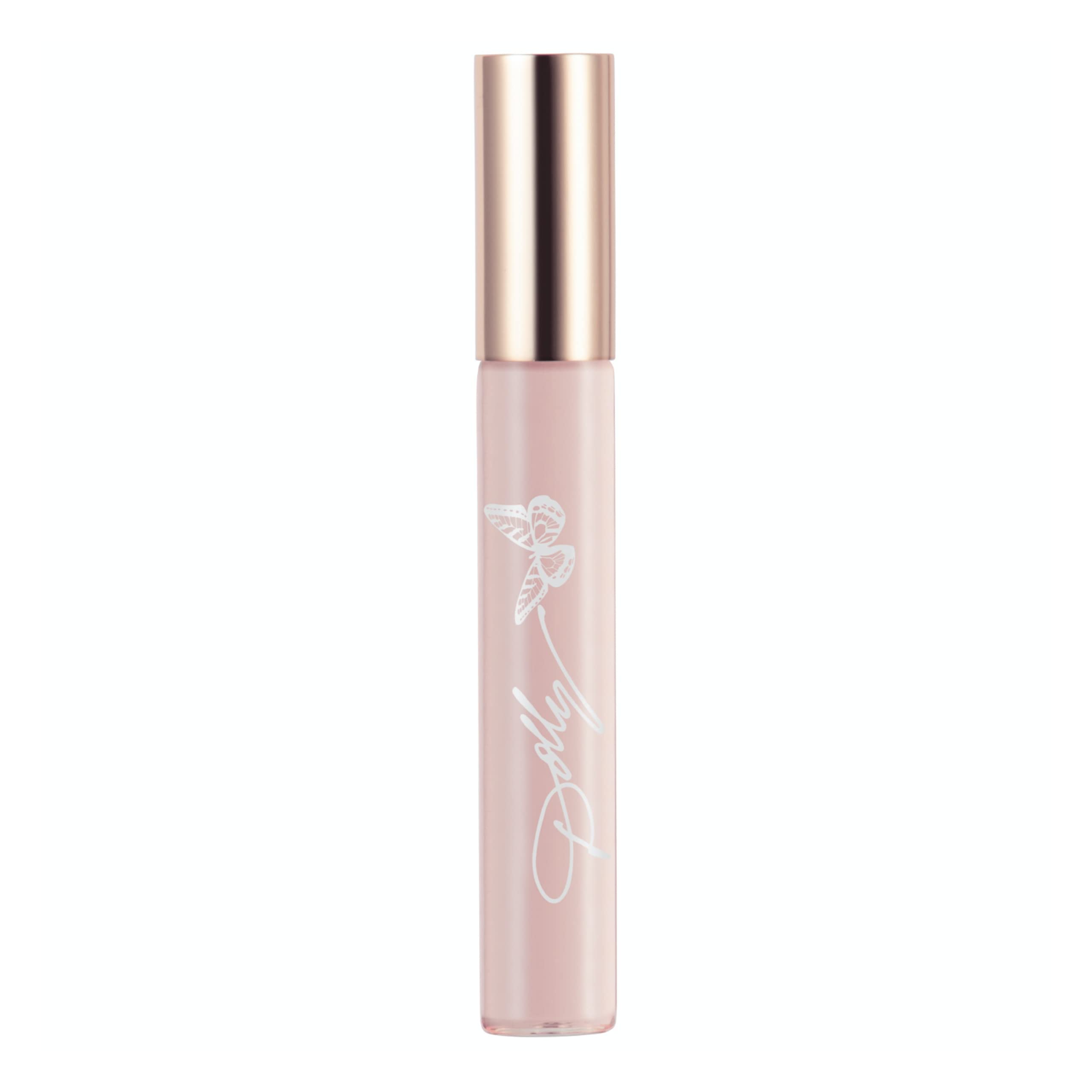 Scent Beauty Dolly Parton Scent from Above bottle with pink butterfly design for everyday feminine allure.