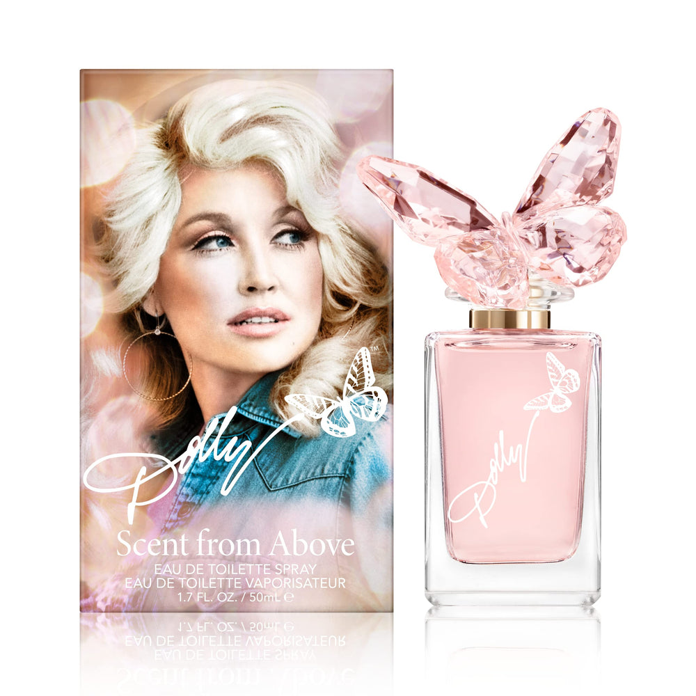 SCENT BEAUTY Dolly Parton Scent from Above fragrance swirl evokes fruity-floral notes
