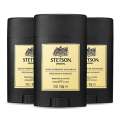SCENT BEAUTY Stetson original deodorant stick three-pack for daily freshness
