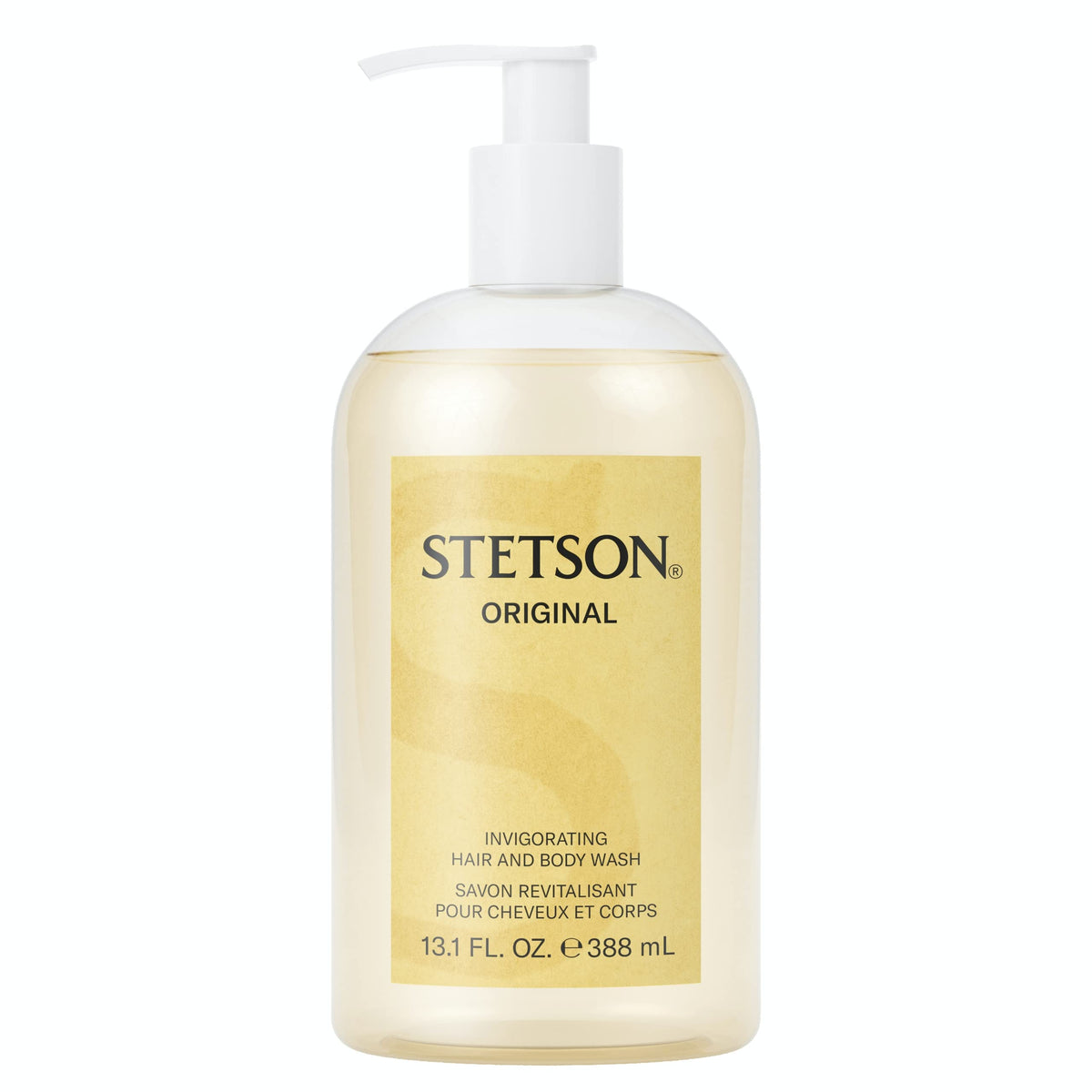 SCENT BEAUTY Stetson Original Invigorating Hair and Body Wash bottle for daily grooming ritual.