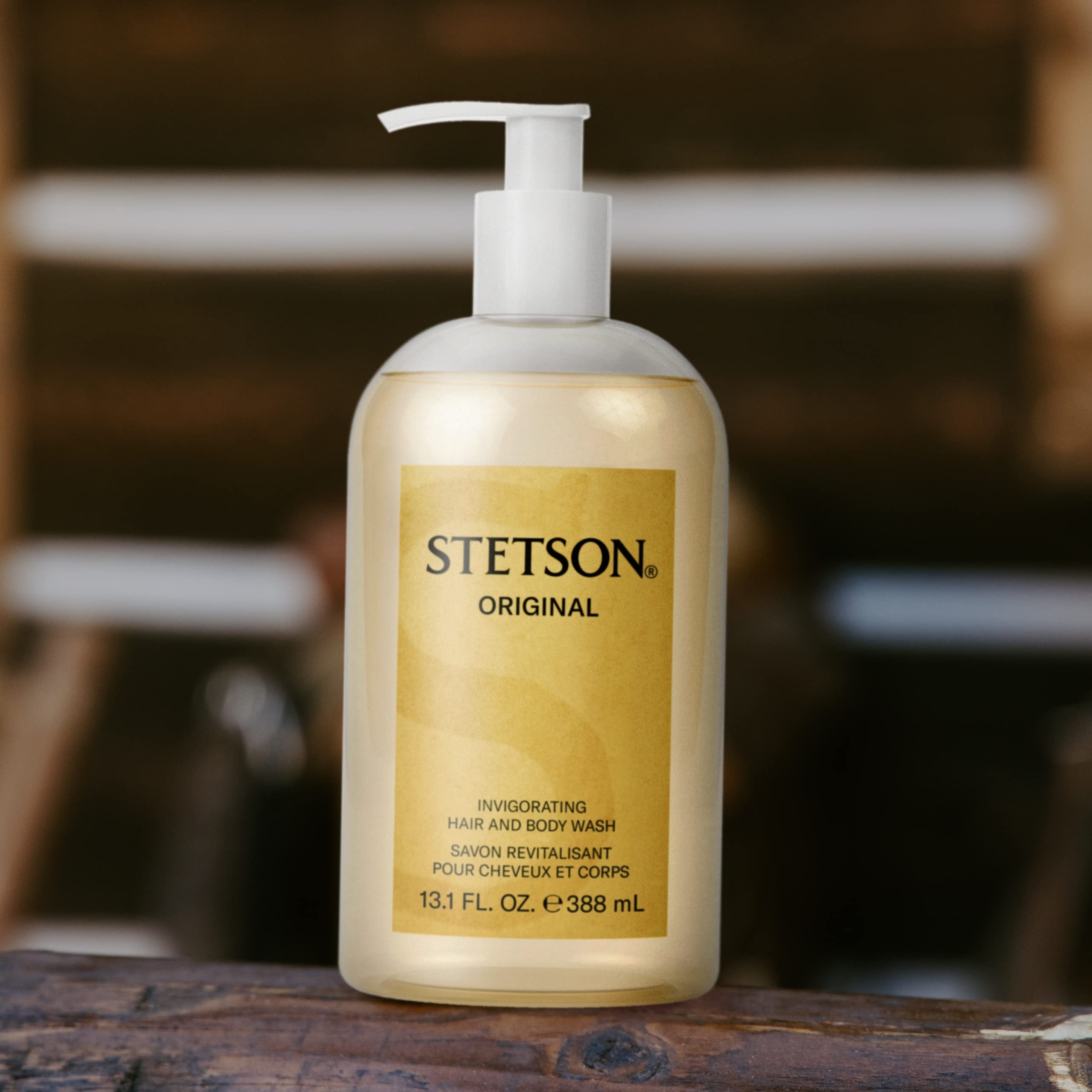 SCENT BEAUTY Stetson Original Invigorating wash suits gym bag routine.