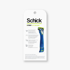 Schick Hydro 5 Groomer flip-back-trimmer — precise edging in hard-to-reach areas.