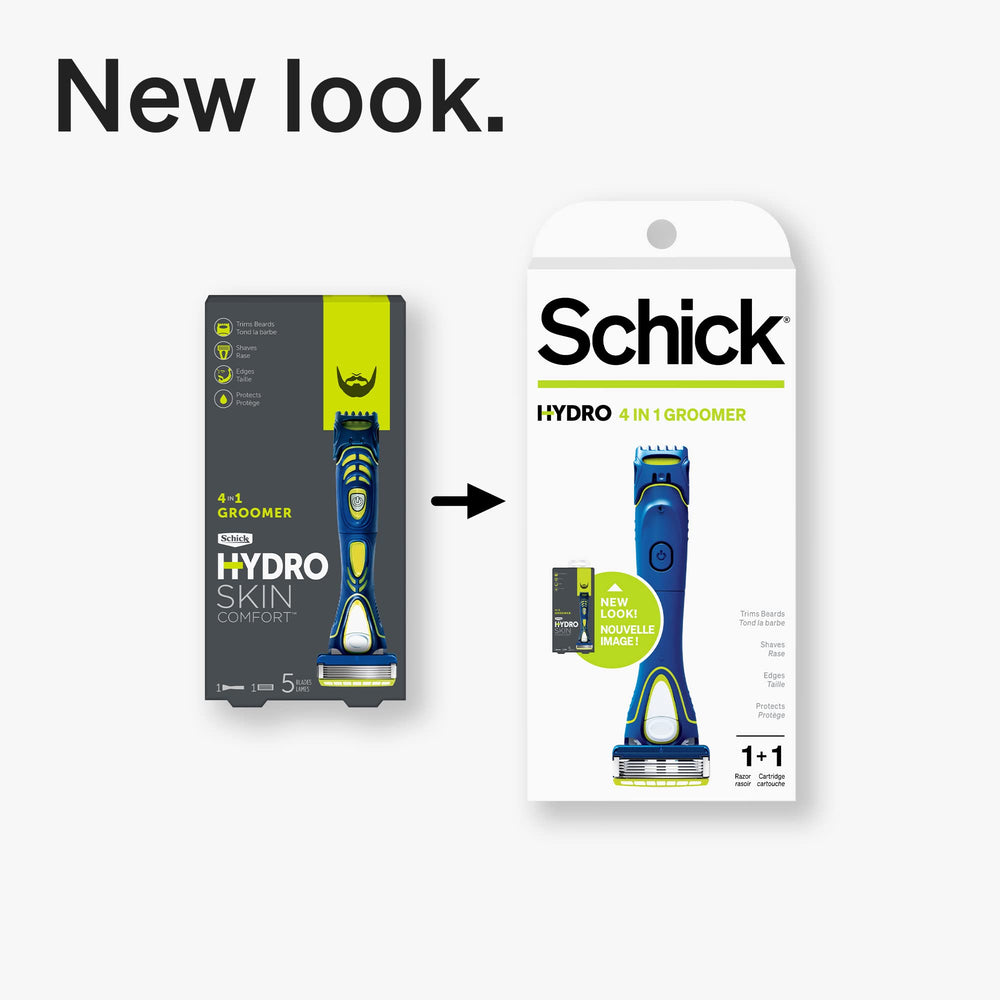Schick Hydro 5 Groomer stable-maneuverable-handle — balanced grip for controlled grooming.