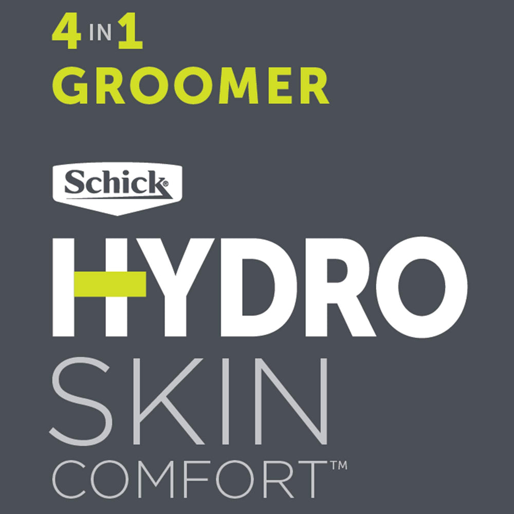 Schick Hydro 5 Groomer waterproof-design — safe in shower and easy to clean.