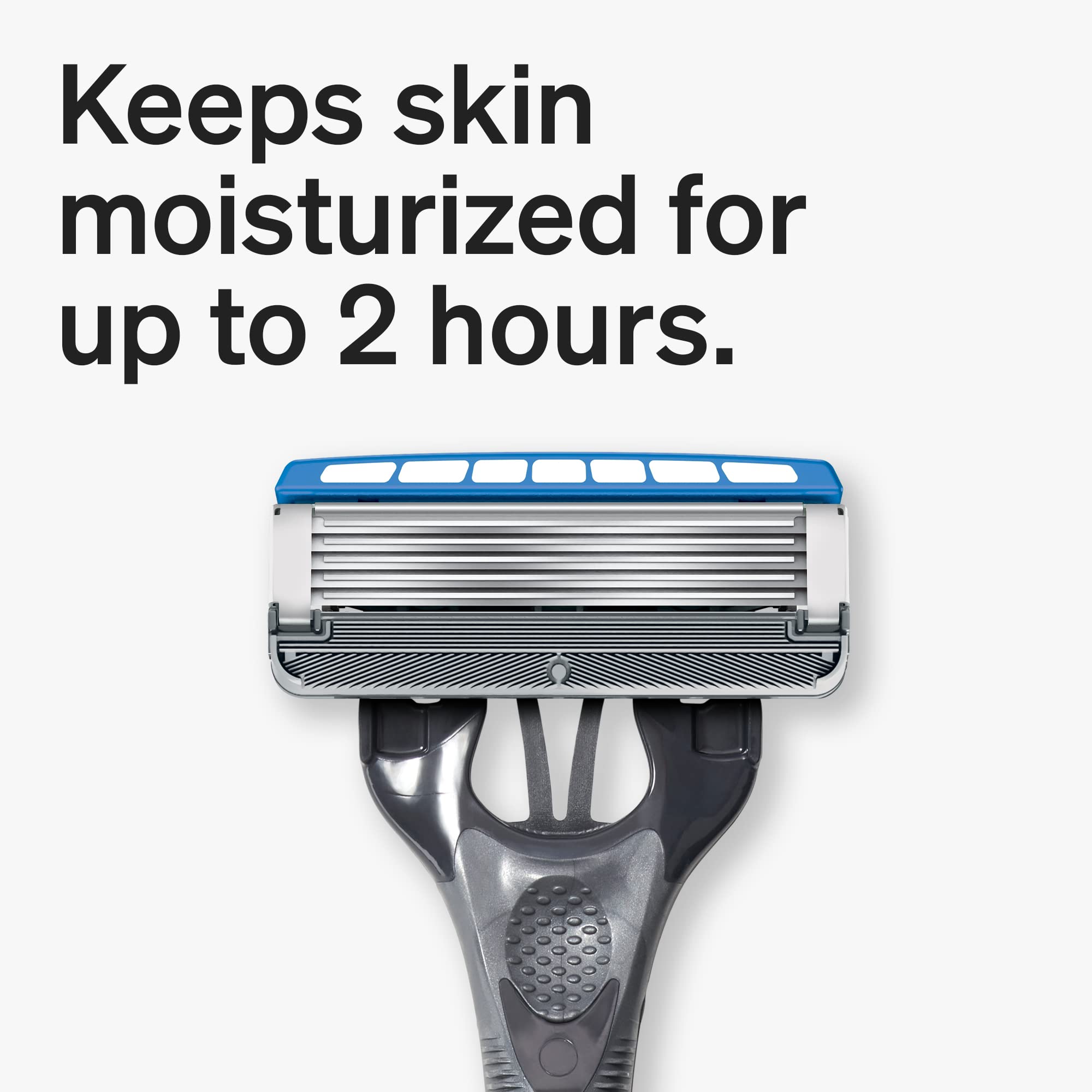 Schick Hydro 5 in-use shaving motion demonstrates efficient routine.