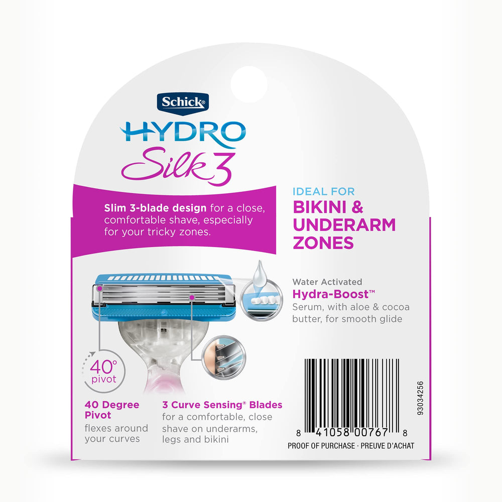 Schick Hydro Silk 3 empaque con 4 recambios para compra conveniente