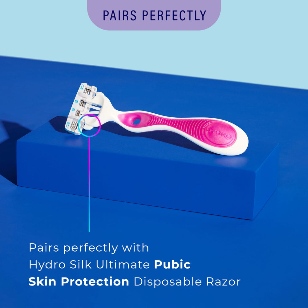 Dermatologist-tested label on Schick Hydro Silk shaving cream