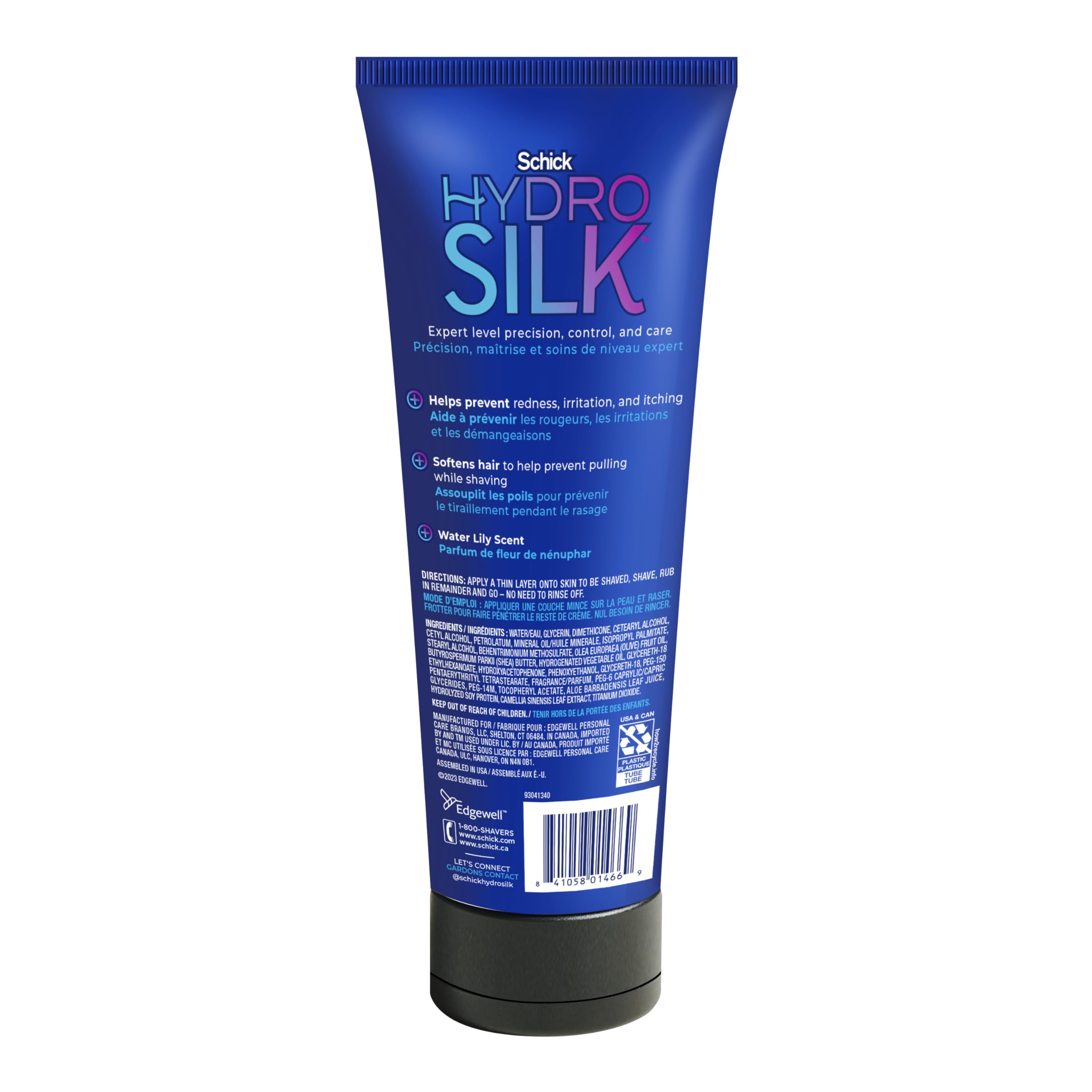 Pubic area care routine using Hydro Silk shave cream