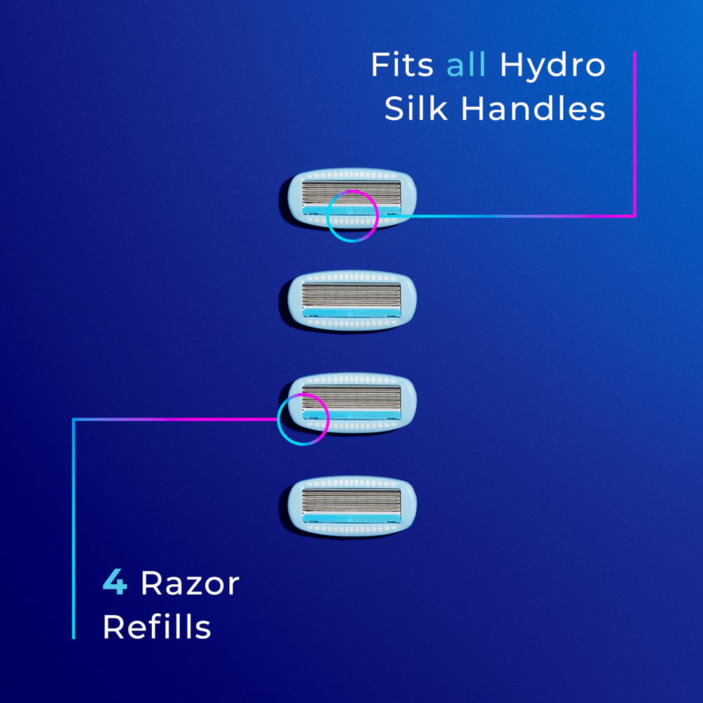 Schick Hydro Silk Refills Fit-All-Handles example image with Hydro Silk compatible.