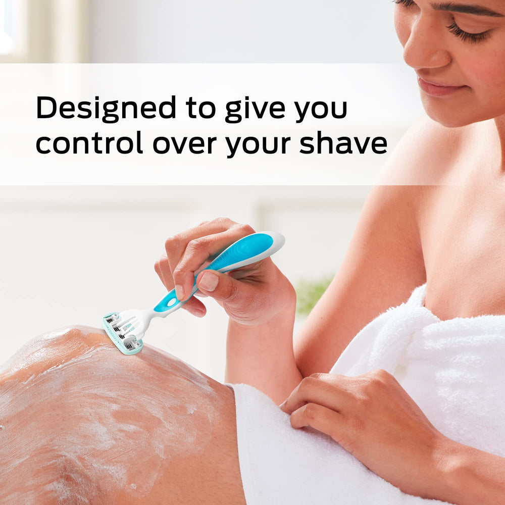 Schick Hydro Silk Sensitive razor dermatologist-tested with hydration up to two hours
