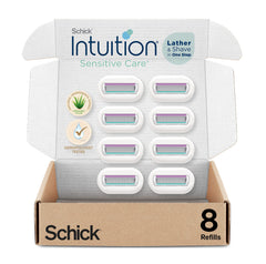 Schick Intuition moisturizing bar close-up for gentle aloe-infused shave