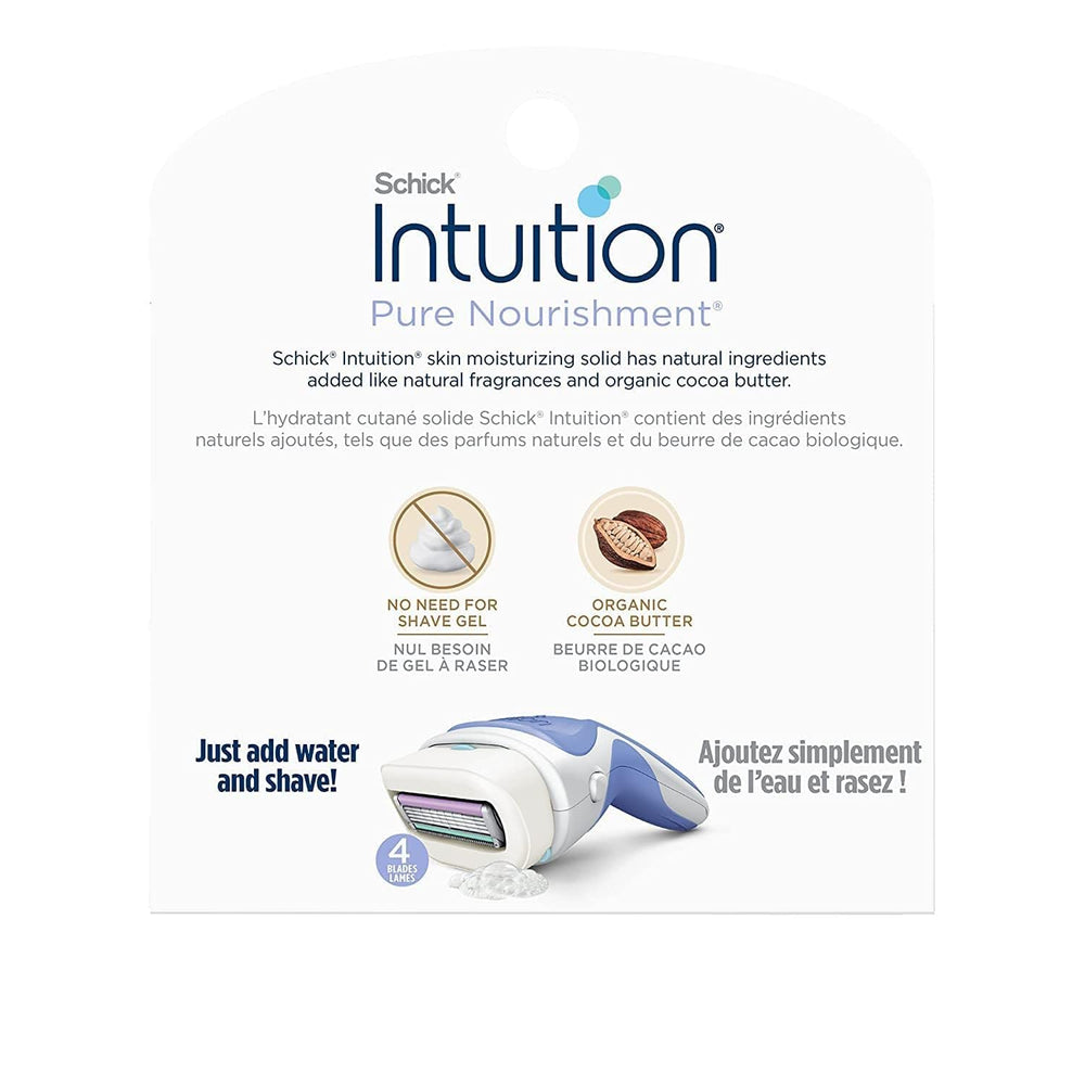 Schick Intuition Pure Nourishment 4-blade cartridge image