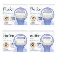 Schick Intuition refill with coconut milk and almond oil for moisturised shave.