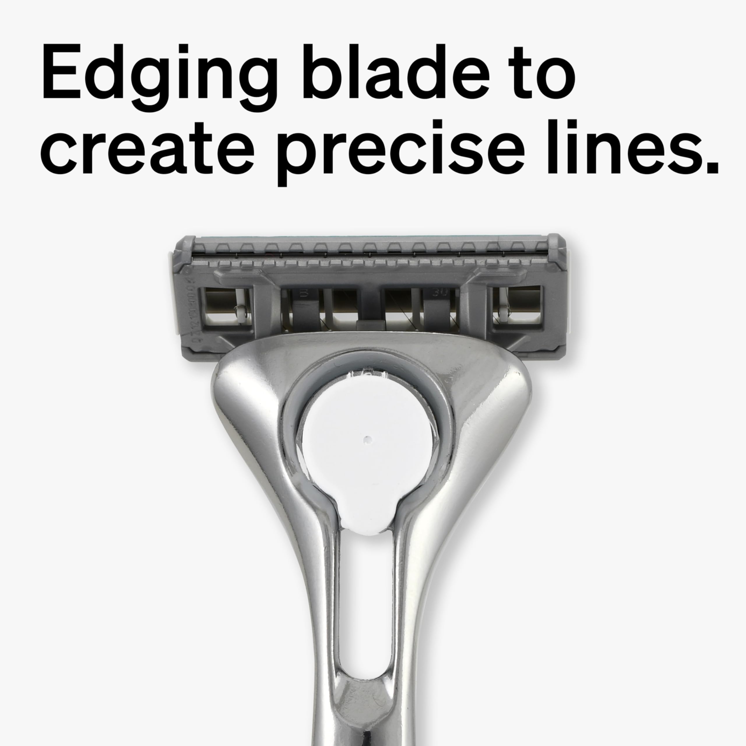 Schick Quattro Titanium refills lubricating strip with Aloe, Vitamin E, and Vitamin B5 for smooth glide.