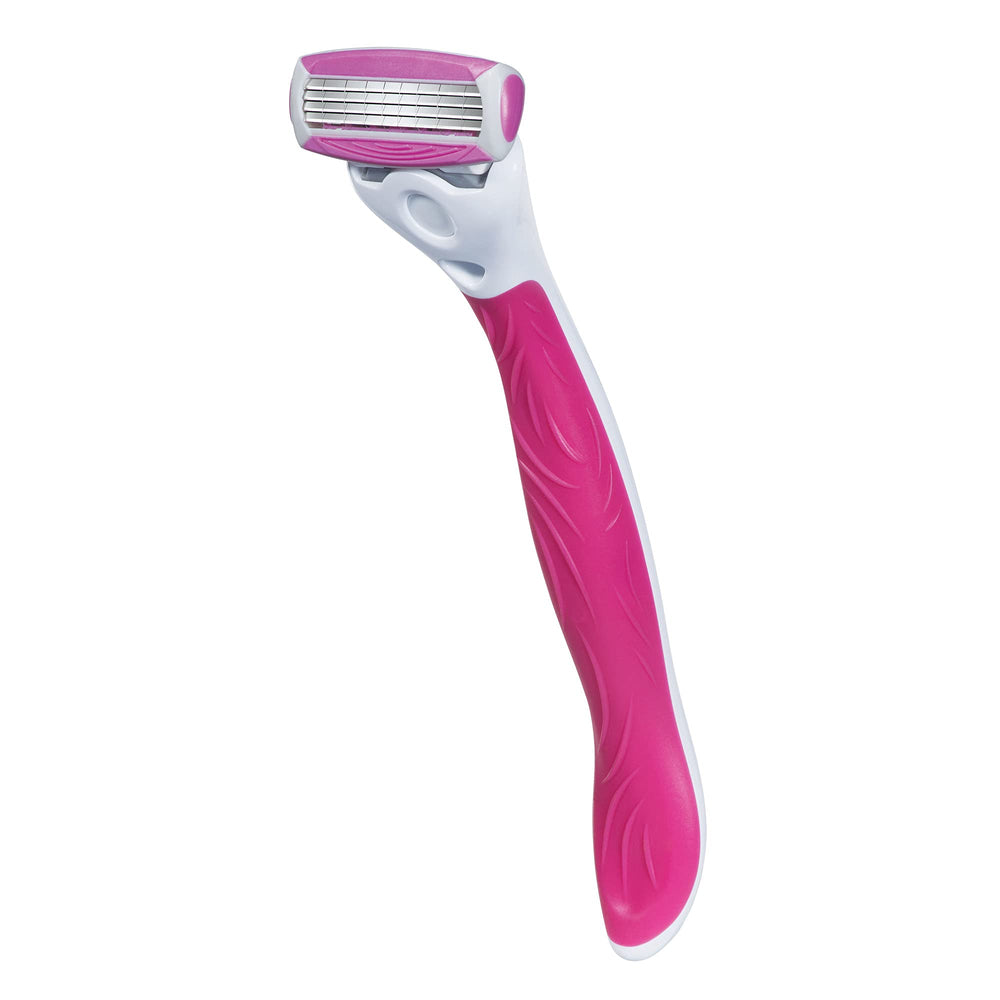 Schick Quattro Aloe Vitamin E conditioning strips reduce irritation.