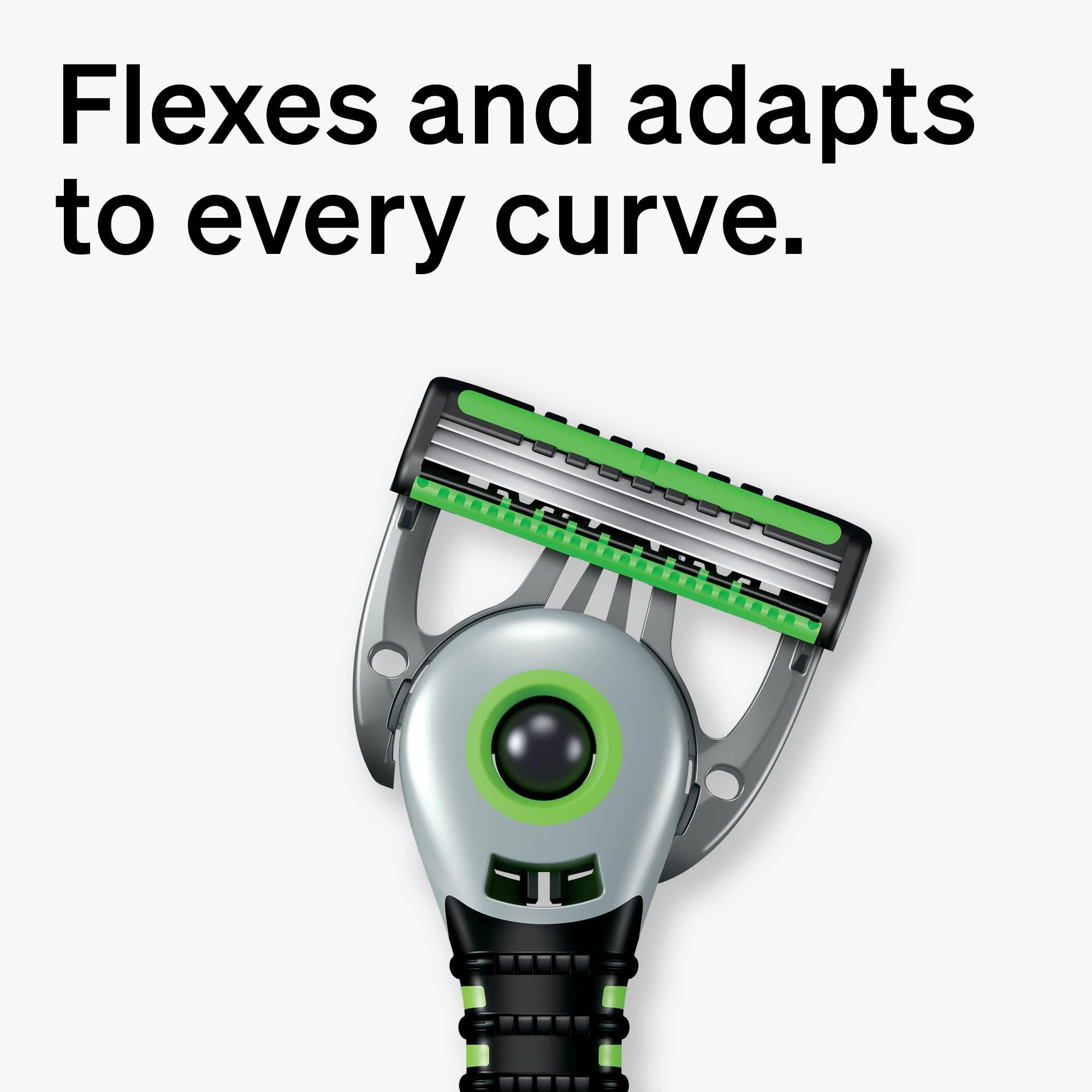 Schick Xtreme Pivot Ball Razor lifestyle use during morning routine.