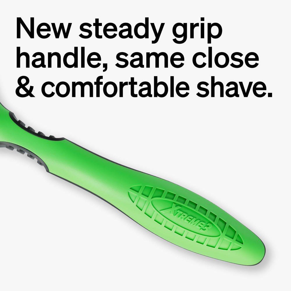 Schick Xtreme3 Sensitive dermatologist-tested design for gentle use