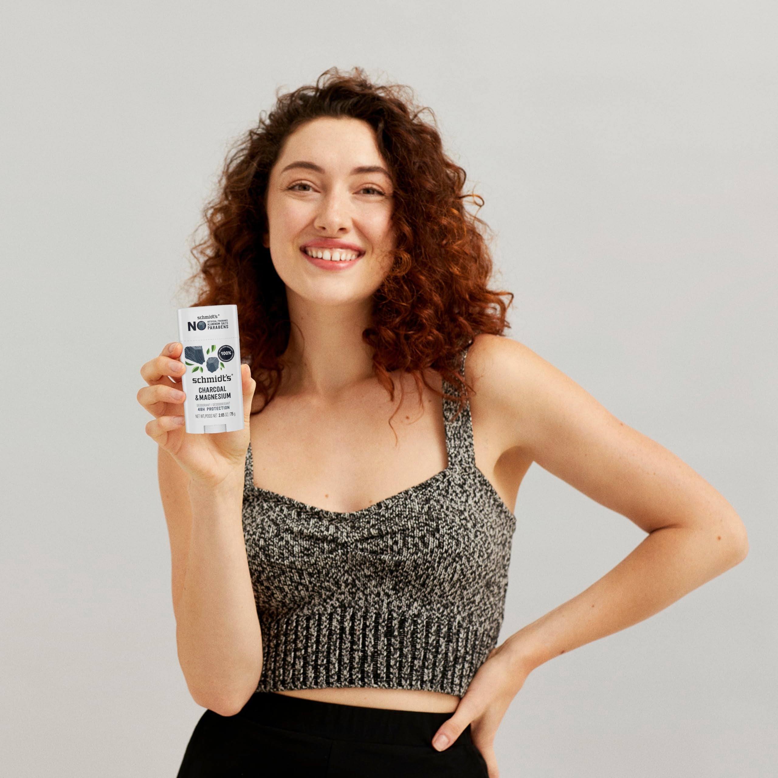 Schmidt's Charcoal & Magnesium deodorant-sustainability highlights eco-friendly packaging.