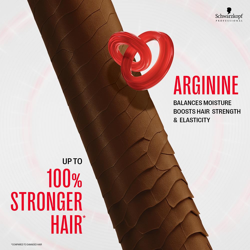 Schwarzkopf BC Peptide Repair Rescue Treatment hair-fiber close-up highlights repair potential.