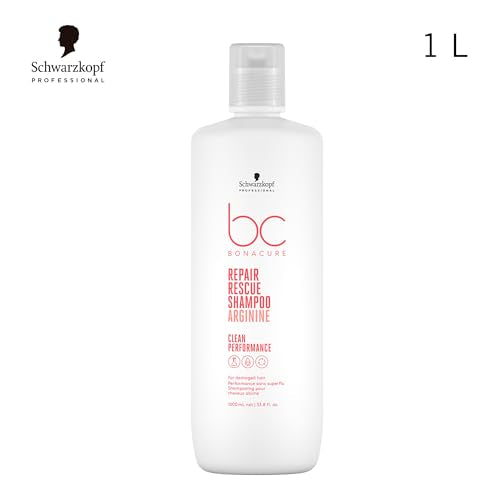 Schwarzkopf Bonacure Peptide Rescue Micellar Shampoo foamy lather close-up shows smooth, manageable hair.
