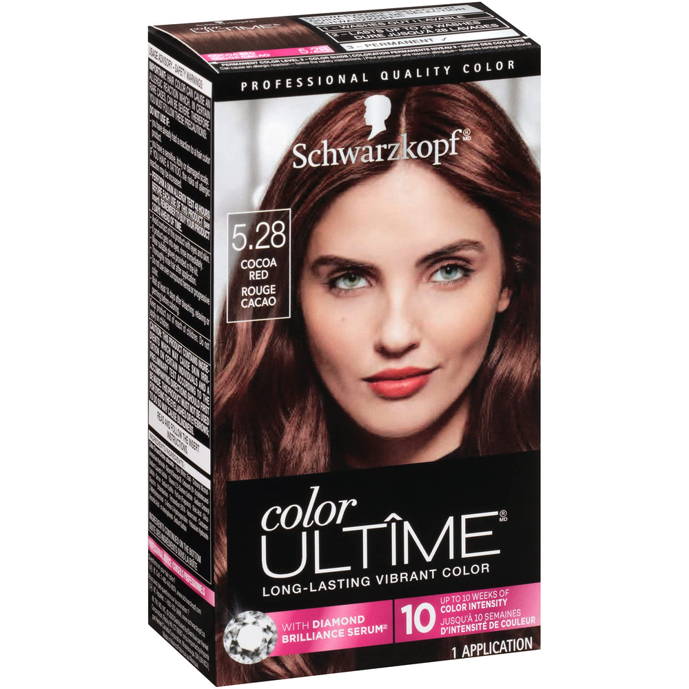Schwarzkopf Color Ultime shiny finish close-up reveals diamond-like gloss.