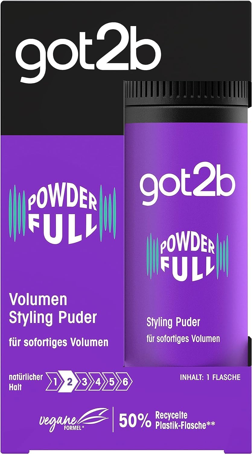 Schwarzkopf got2b Powder'ful texture and hold for defined style on day wear.